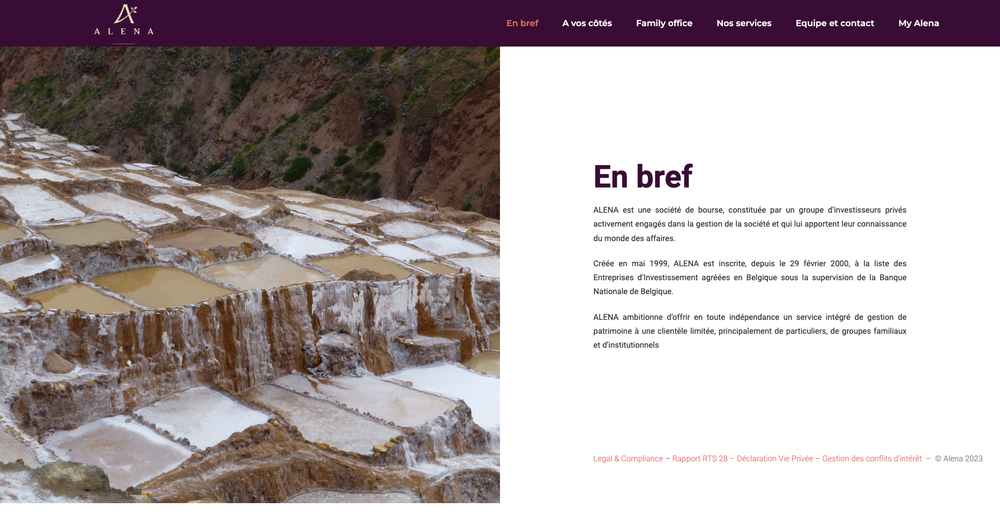 Alena Web screenshot