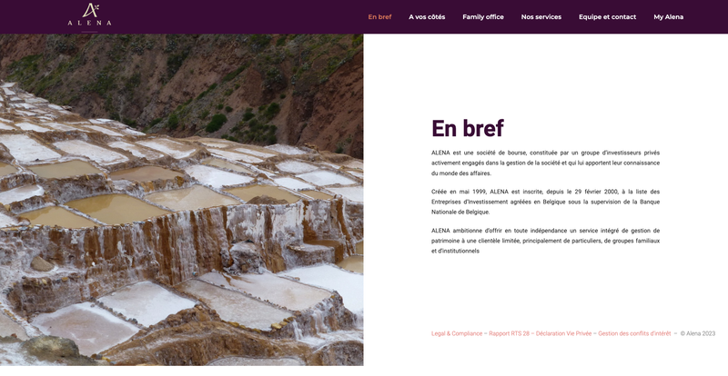 Alena Web screenshot