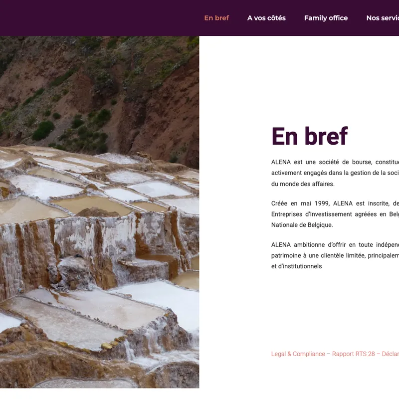 Alena Web screenshot